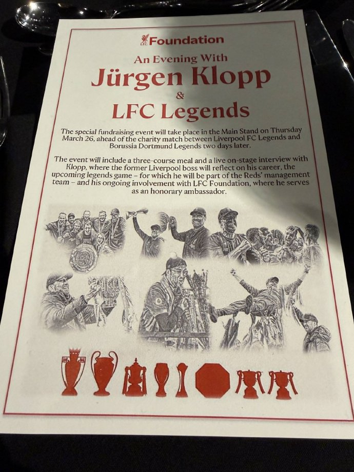 克洛普重返安菲尔德力挺斯洛特，利物浦面临赛