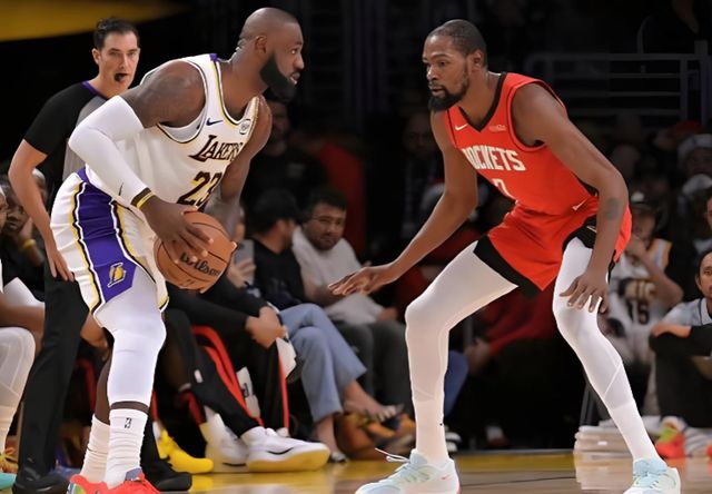 残阵湖人2-0领先火箭 詹姆斯39分钟28+8+7助奠定